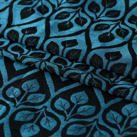Yaro La Vita Blue-Black Linen - Écharpe de portage tissée