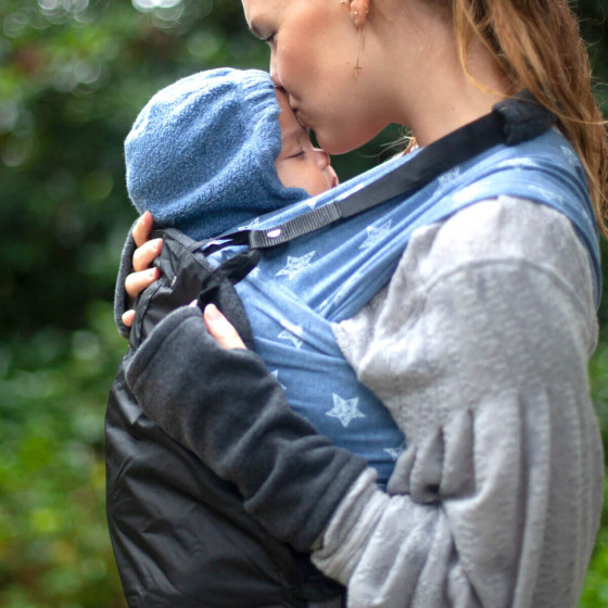 Hoppediz Babywearing Cover 3 en 1 Anthracite / Black