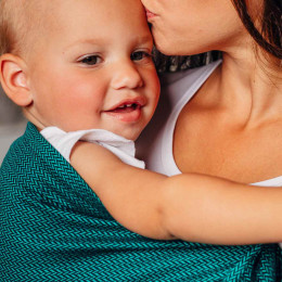 Lennylamb Ring Sling Herringbone Emerald