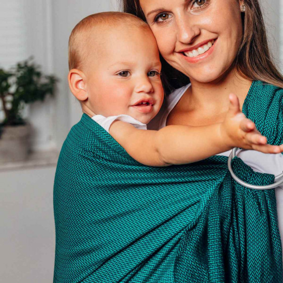 Lennylamb Ring Sling Herringbone Emerald