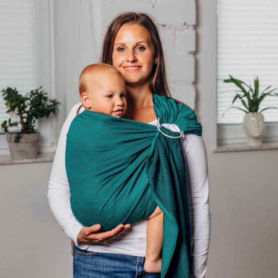 Lennylamb Ring Sling Herringbone Emerald