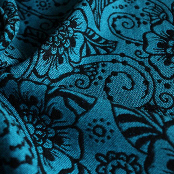 Yaro Ava Contra Black-Blue Glam - Écharpe de portage tissée