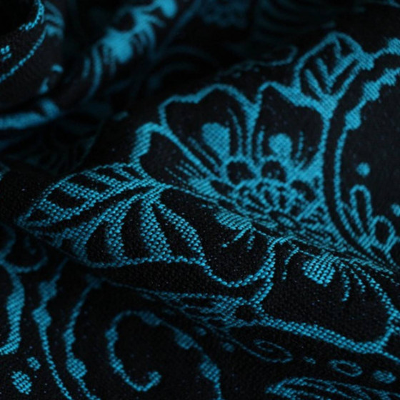 Yaro Ava Contra Black-Blue Glam - Écharpe de portage tissée