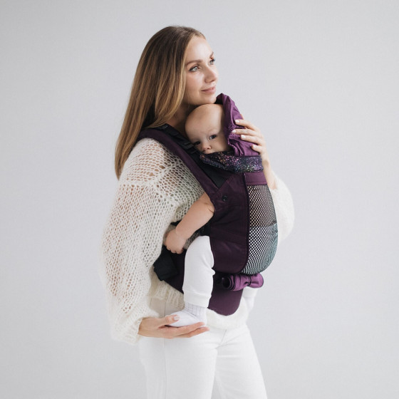 Love and Carry AIR X Galaxy - Porte-bébé physiologique capuche détachable