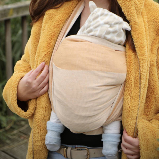 Yaro Newborn Ochre - Écharpe de portage tissée