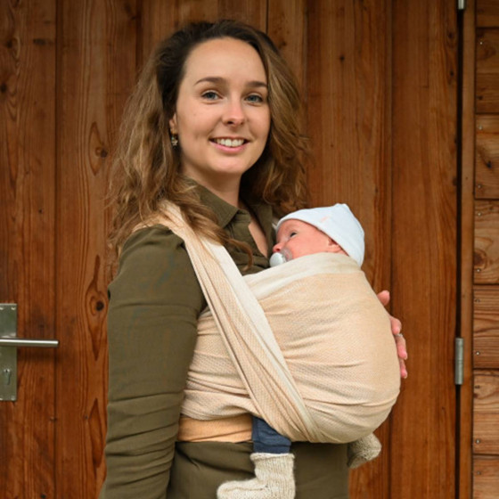 Yaro Newborn Ochre - Écharpe de portage tissée