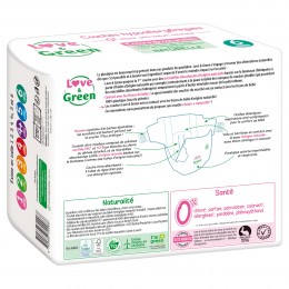 Love and green disposable diapers size 5 (12 to 25 kg)