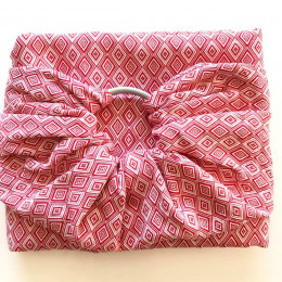 Naturioù Ring Sling Diamant Rouge - écharpe de portage sans nœud