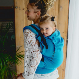 Little Frog XL Toddler Turquoise Herringbone Porte-bambin