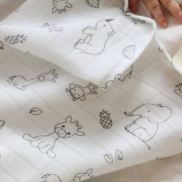 Naturiou Muslin Baby Swaddle - Safari