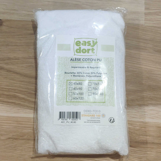 Mattress Pad Easydort coton Oeko Tex 40x80