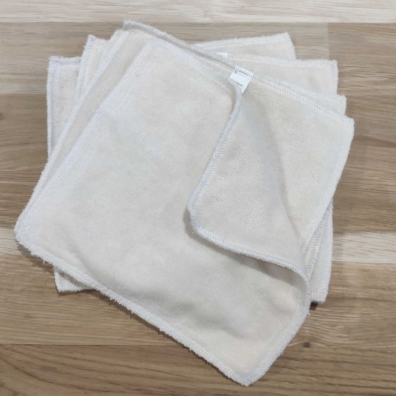 Wipes Washable Organic Cotton P'tits Dessous pack of 5