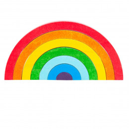 Arc en ciel - Jeu de construction en bois Montessori Lobito