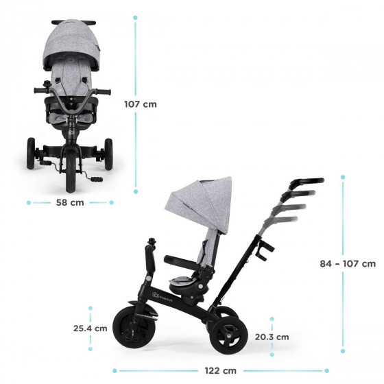 Kinderkraft TWIPPER Tricycle enfant évolutif 5 en 1