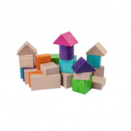 Wooden Blocks 100 pcs Lobito - Pastel