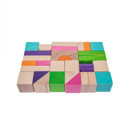 Wooden Blocks 30 pcs Lobito