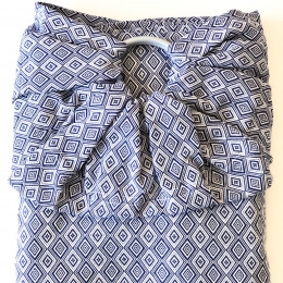 Naturiou Ring Sling Diamant Bleu - écharpe de portage sans nœud