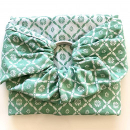 Naturiou Ring Sling Coquillage Vert - écharpe de portage sans nœud