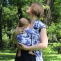 Naturiou Ring Sling Arcade Bleu - écharpe de portage sans nœud