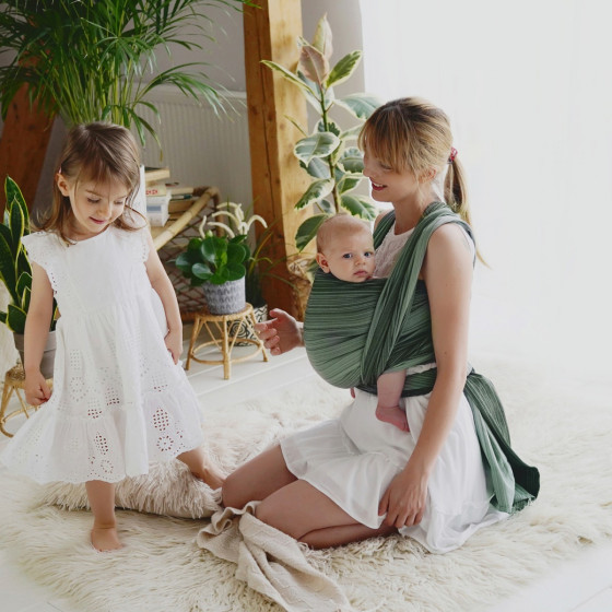 Little Frog Bambou Verdelit Baby wrap