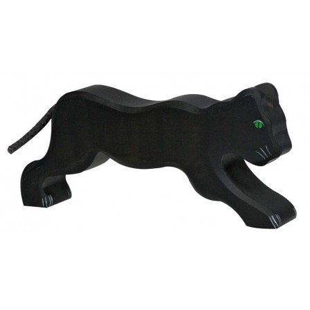 Vache  debout  noire Holztiger