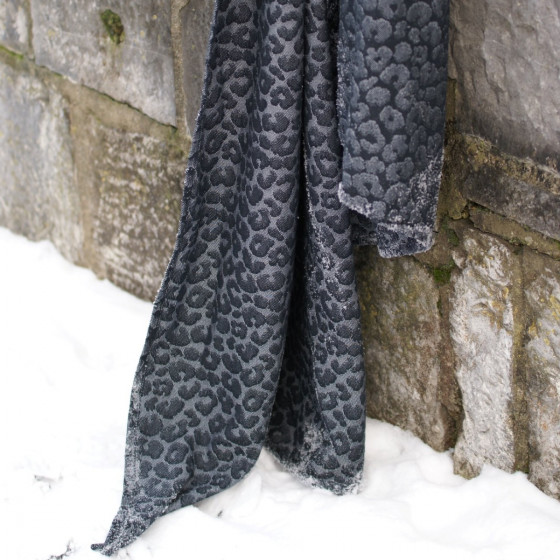 Yaro Pussycat Black Grey - Écharpe de portage tissée