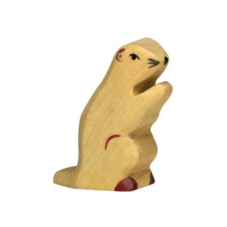 Vache  debout  noire Holztiger