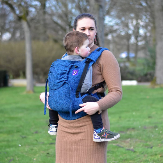 Yaro Hug Jeans Blue Black - Porte-bébé évolutif nouveau-né