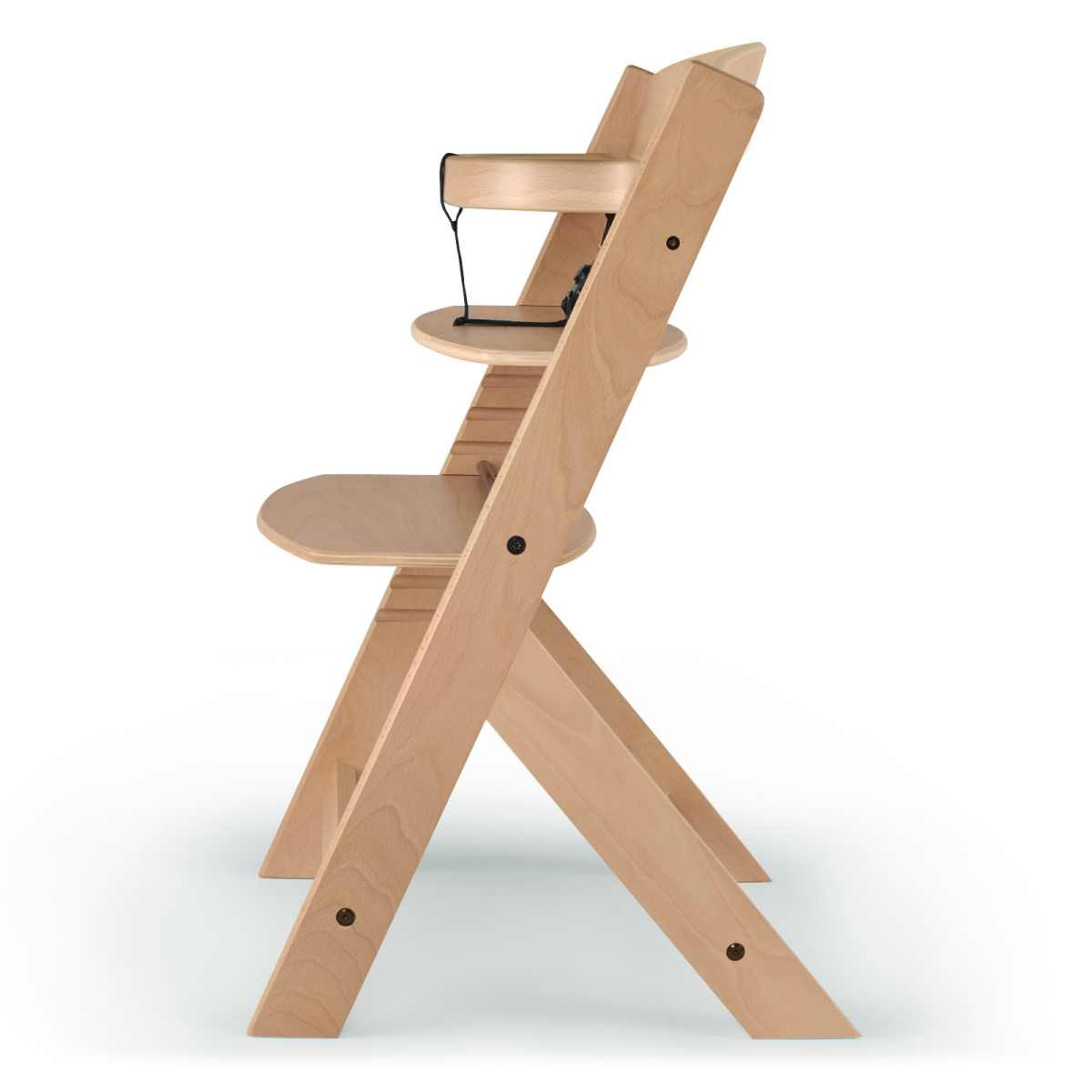 Kinderkraft Gray Finish high Chair 2 in 1 beech wood KinderKraft Enock White