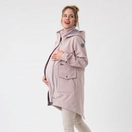 Fun2BeMum Parka Softshell Manteau de Grossesse et Portage - Light Pink