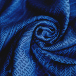 Little Frog Indigo Fishbone - écharpe de portage tissée