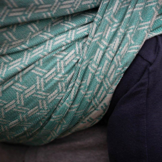 Yaro Basket Emerald - Écharpe de portage tissée