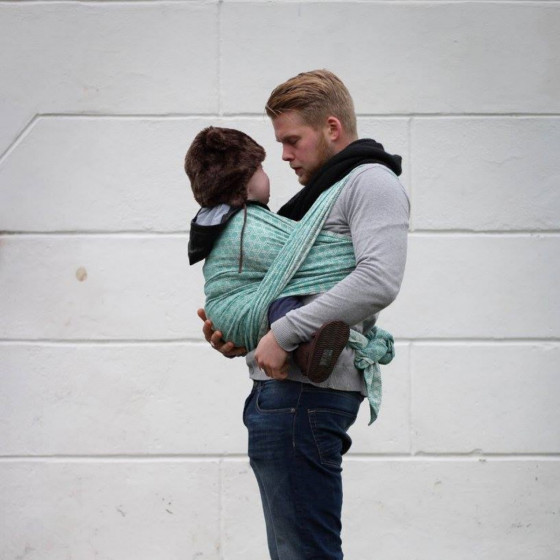 Yaro Basket Emerald - Écharpe de portage tissée