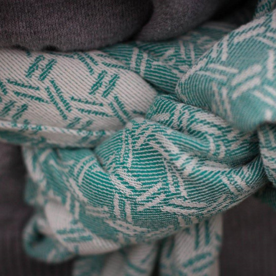 Yaro Basket Emerald - Écharpe de portage tissée