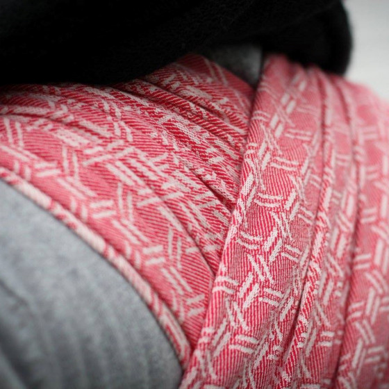 Yaro Basket Red - Écharpe de portage tissée
