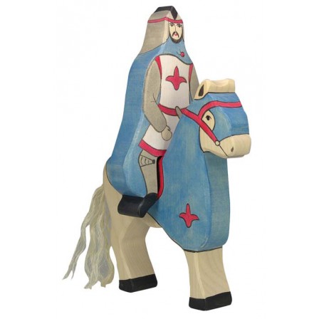 Chevalier bleu avec manteau à cheval Holztiger