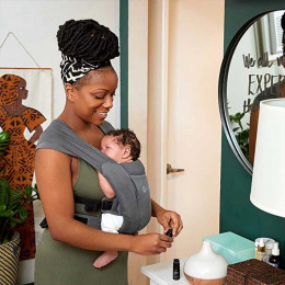 Ergobaby Embrace Soft Air Mesh Washed Black - Newborn Carrier