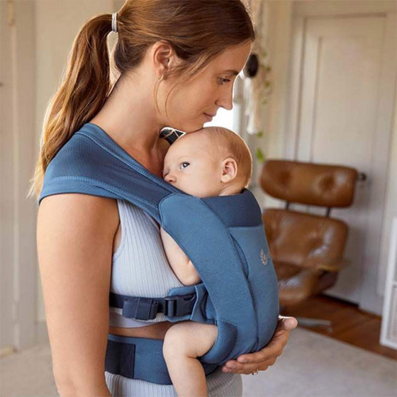 Ergobaby Embrace Mesh Soft Air Bleu -  Porte-bébé nouveau-né