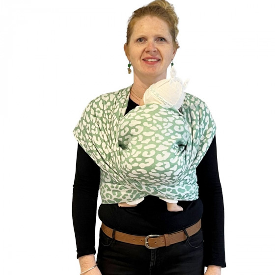 Naturiou Green Leopard Baby wrap