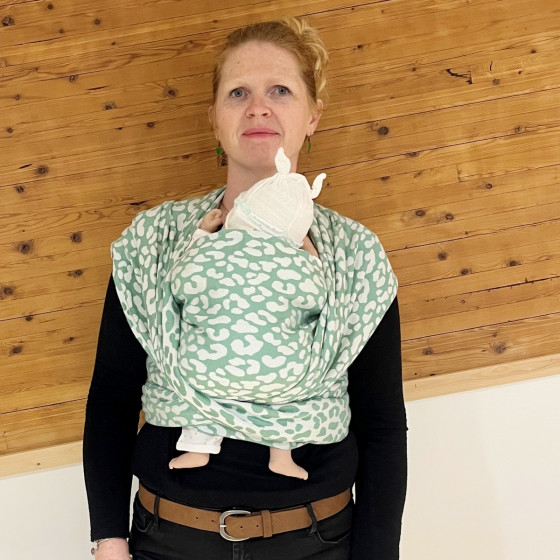 Naturiou Green Leopard Baby wrap Naturiou Green Leopard Baby wrap