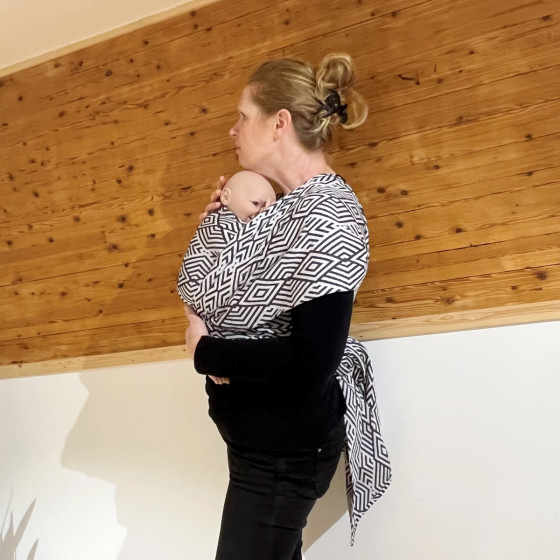 Naturiou Geo - Écharpe de Portage Tissée en Jacquard