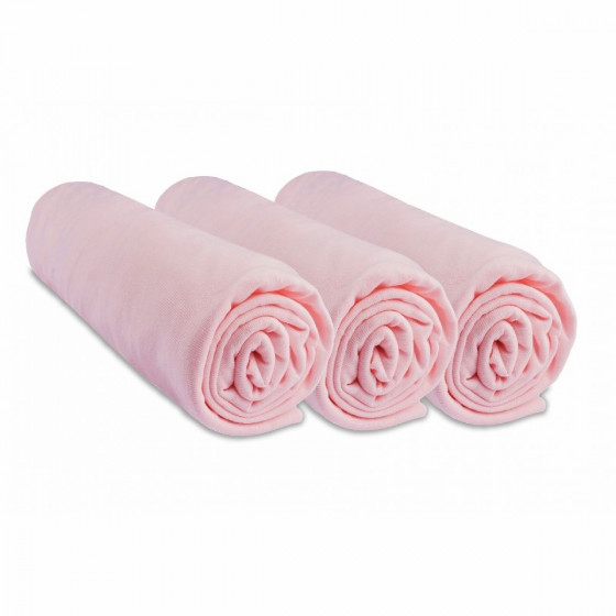 Drap Housse Easy dort en Jersey coton 60 x 120 cm rose