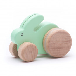 Bajo Small rabbit - wooden toy - Vert menthe