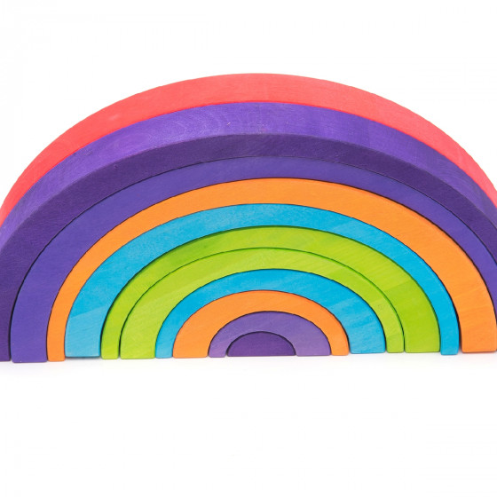 Bajo RainBOWBOW 10 pieces colorful wooden Rainbow