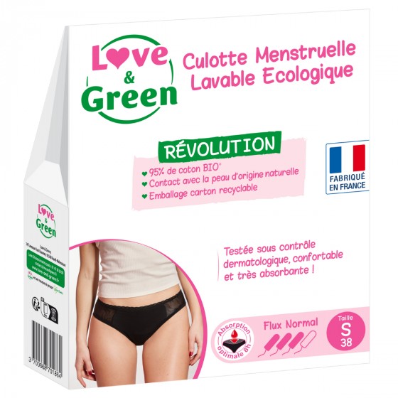 Love and Green Culotte menstruelle lavable écologique