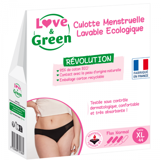 Love and Green Culotte menstruelle lavable écologique