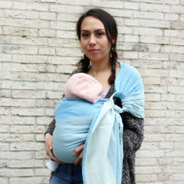 Yaro Newborn Blue - Ring Sling Tissé