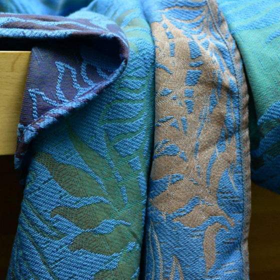 Yaro Oasis Puffy Aqua Grad Blue Bronze Seacell - Ring Sling tissé