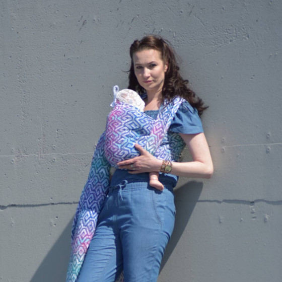 Yaro Xi Ultra Anemone Rainbow - Ring Sling tissé