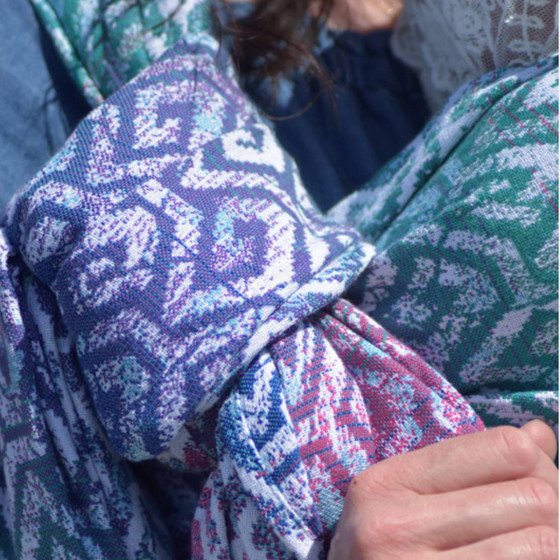 Yaro Xi Ultra Anemone Rainbow - Ring Sling tissé
